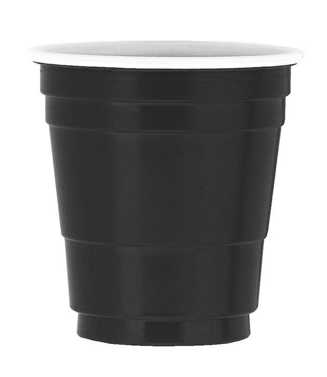 UNIQUE INDUSTRIES INC Black Plastic Shot Glasses - 20 Count