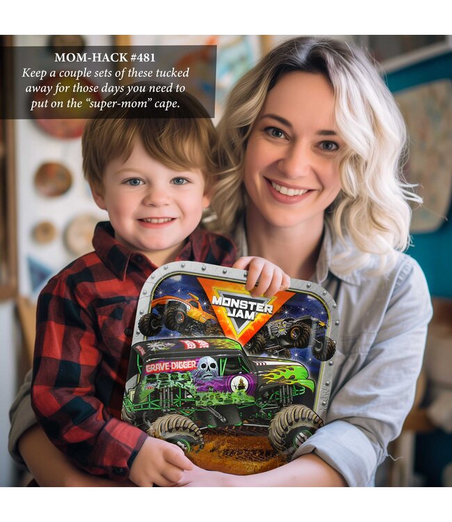 PRIME PARTY Monster Jam 9" Dinner Plates - 8 Count