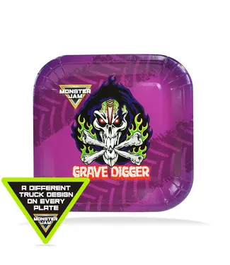 PRIME PARTY Monster Jam 7" Dessert Plates - 8 Count