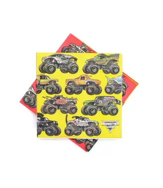 PRIME PARTY Monster Jam Beverage Napkins - 16 Count