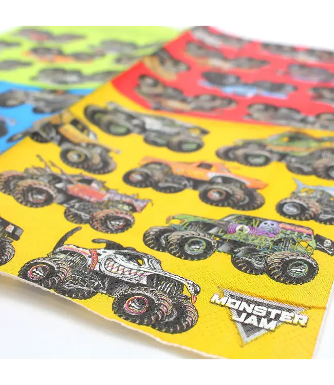 PRIME PARTY Monster Jam Beverage Napkins - 16 Count