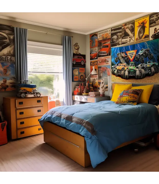 PRIME PARTY Monster Jam Fabric Wall Decoration - 60in wide X 34in tall