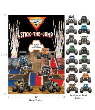 PRIME PARTY Monster Jam Stick-the-Jump Party Game