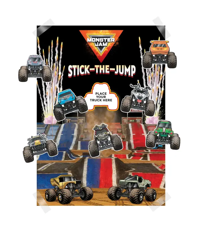 PRIME PARTY Monster Jam Stick-the-Jump Party Game