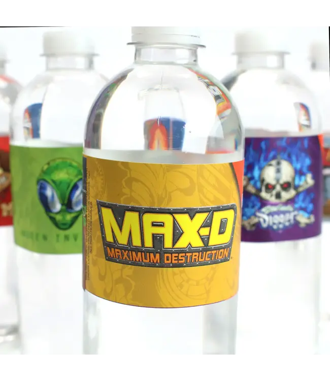PRIME PARTY Monster Jam Water Bottle Labels - 16 Count