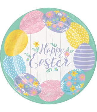 Amscan Easter Elegance 7in Plates - 8ct