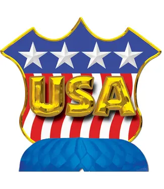 BEISTLE USA Shield 9in Centerpiece
