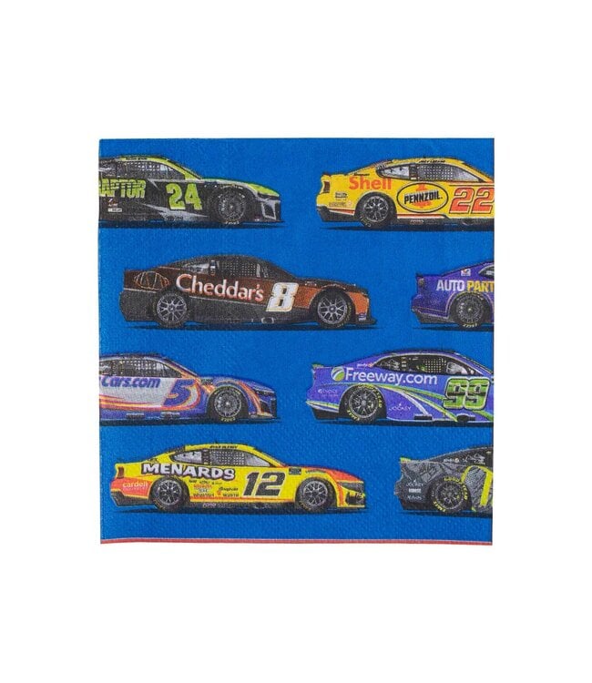PRIME PARTY NASCAR Beverage Napkins - 16 Count