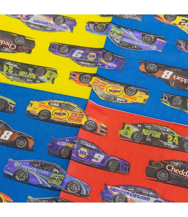 PRIME PARTY NASCAR Beverage Napkins - 16 Count