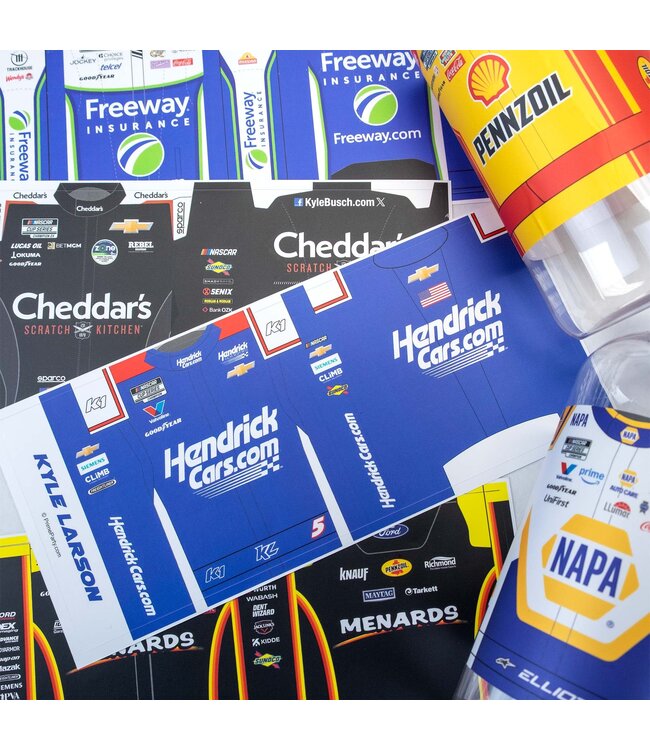 PRIME PARTY NASCAR Bottle Labels - 16 Count