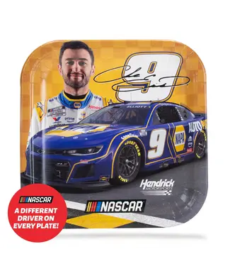 PRIME PARTY NASCAR Dinner 9in Plate - 8 Count