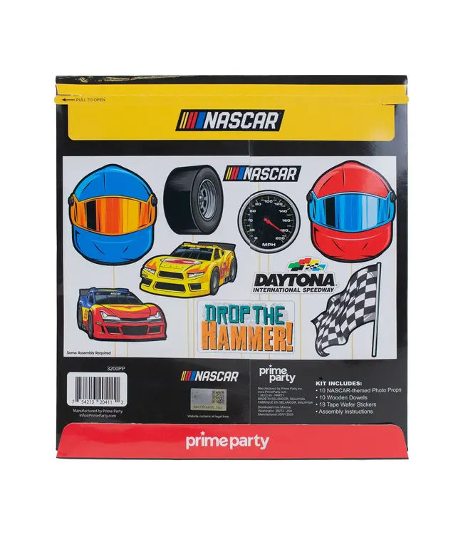 PRIME PARTY NASCAR Photo Booth Props - 10 Count
