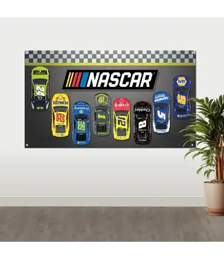 PRIME PARTY NASCAR Fabric Wall Banner Decoration - 34inX60in