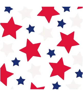 UNIQUE INDUSTRIES INC Red White and Blue Star Table scatter