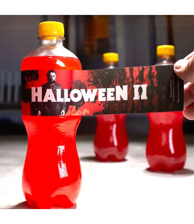 PRIME PARTY Halloween 2 Bottle Labels - 16 Count