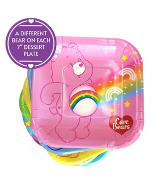 PRIME PARTY Care Bears Dessert 7in Plates - 8 Count