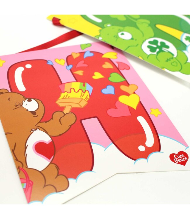 PRIME PARTY Care Bears Jointed Happy Birthday Banner