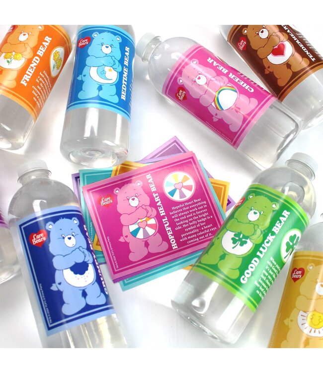 PRIME PARTY Care Bears Bottle Labels - 16 Count