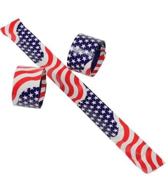 US TOY CO Patriotic Slap Bracelets - 6ct
