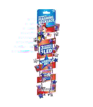 SHAWSHANK LEDZ Patriotic Flashing Stars Necklace