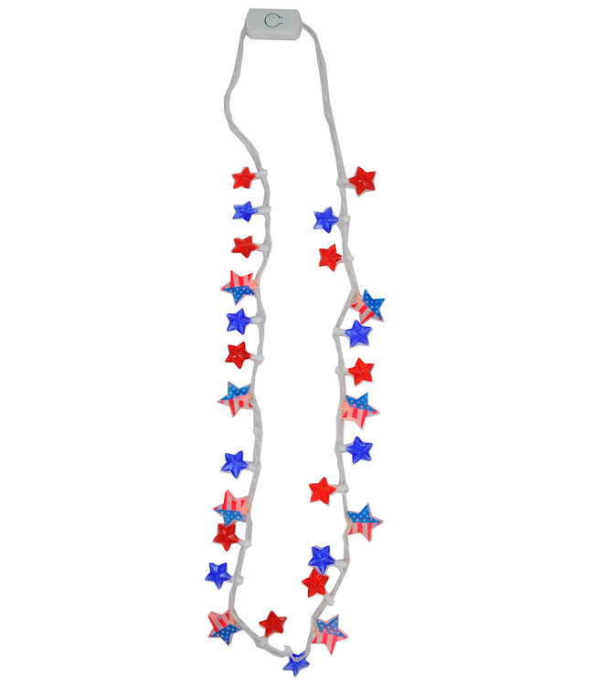 SHAWSHANK LEDZ Patriotic Flashing Stars Necklace