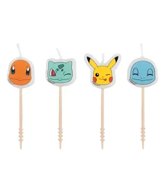 UNIQUE INDUSTRIES INC Pokemon Pick Candles - 4 Count