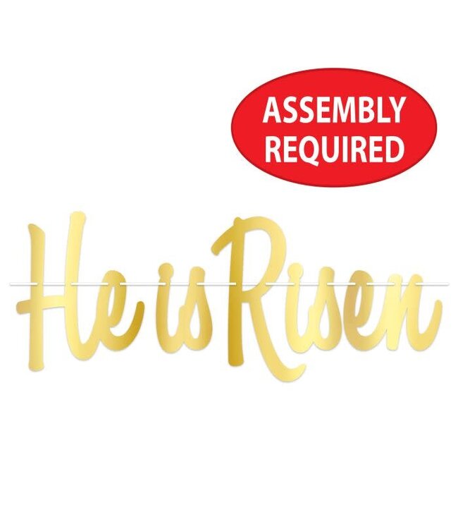BEISTLE He is Risen Streamer - 27in