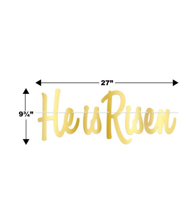 BEISTLE 27in STREAMER HE IS RISEN