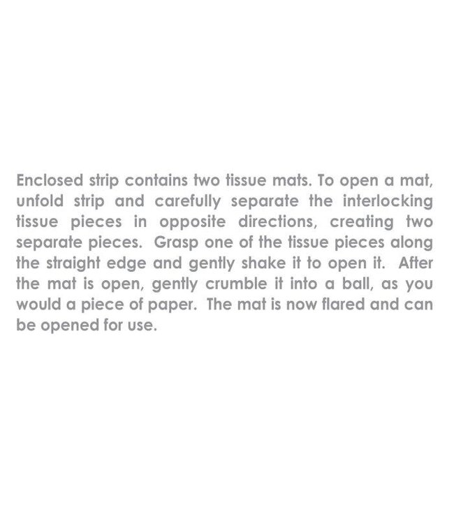 BEISTLE Tissue Grass Mats - 2ct