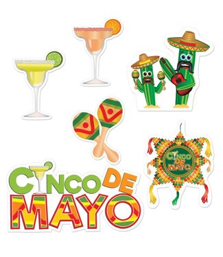 BEISTLE Cinco De Mayo Cutouts - 6 Count