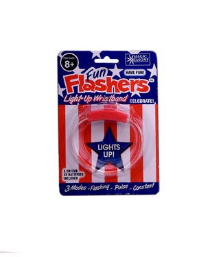 PATRIOTIC FLASHER WRIST BAND
