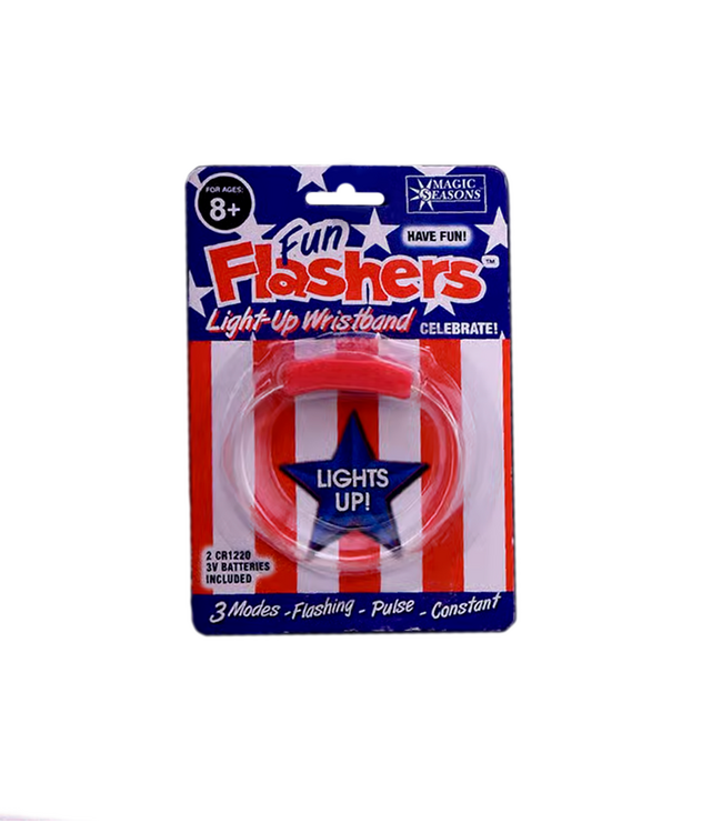 Patriotic Flasher Light up Wristband