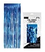 LOFTUS INTERNATIONAL Blue Foil Fringe Door Curtain - 3ft X 8ft