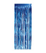 LOFTUS INTERNATIONAL Blue Foil Fringe Door Curtain - 3ft X 8ft