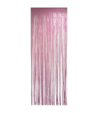 LOFTUS INTERNATIONAL FRINGE DOOR CURTAIN PASTEL PINK