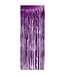LOFTUS INTERNATIONAL Purple Foil Fringe Door Curtain - 3ft X 8ft
