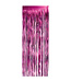 LOFTUS INTERNATIONAL Fuchsia Foil Fringe Door Curtain - 3ft X 8ft