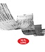 BEISTLE 1-Ply Metallic Fringe Ceiling Curtain Silver