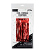 LOFTUS INTERNATIONAL Red Foil Fringe Door Curtain - 3ft X 8ft