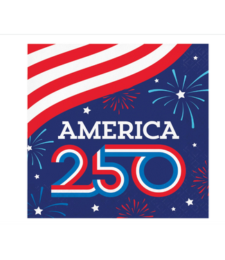 Creative Converting Lady Liberty 250th Luncheon Napkins - 16 Count