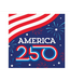 Creative Converting Lady Liberty 250th Luncheon Napkins - 16 Count