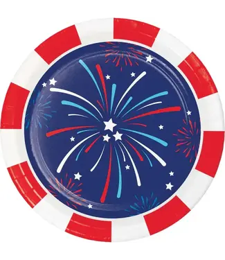 Creative Converting Lady Liberty Dessert Plates - 8 Count