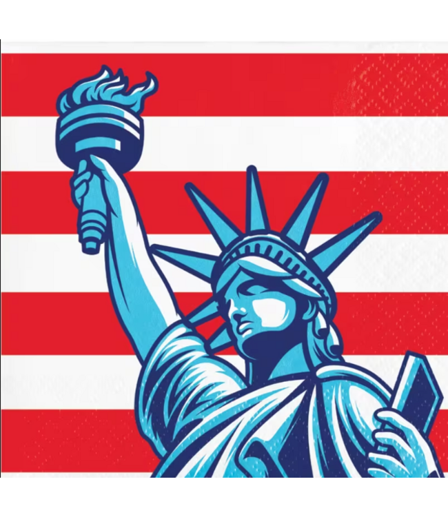 Creative Converting 16CT BEV LADY LIBERTY