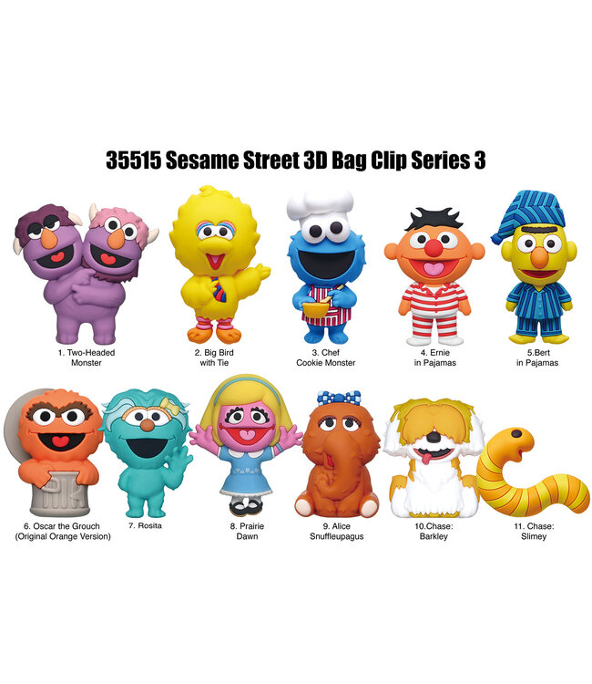 MONOGRAM INTERNATIONAL SESAME STREET 3D BAG CLIP SERIES 3