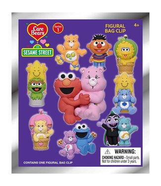 MONOGRAM INTERNATIONAL CARE BEAR W/ SESAME STREET 3D BAG CLIP SERIES 1