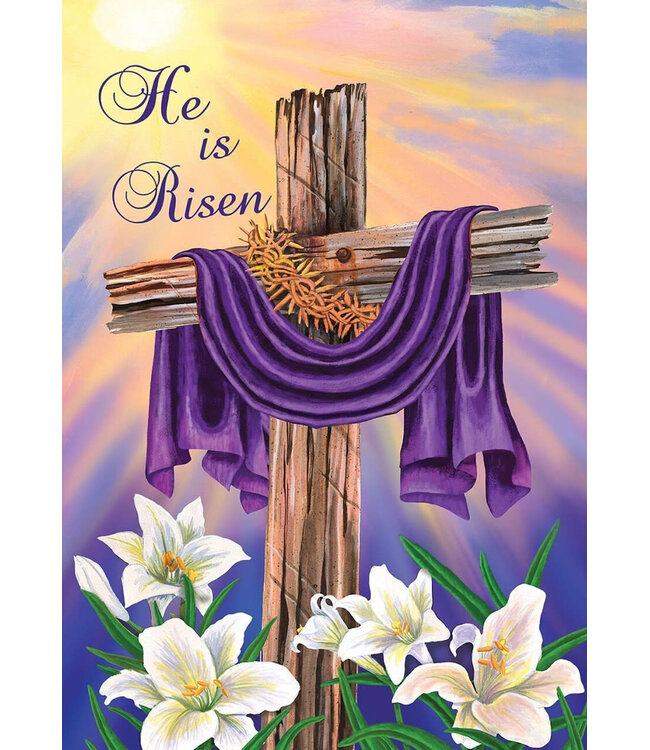 BRIARWOOD LANE EASTER CROSS HOUSE FLAG