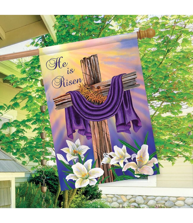 BRIARWOOD LANE EASTER CROSS HOUSE FLAG