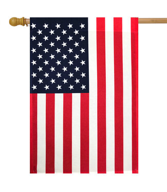 BRIARWOOD LANE American Flag House Flag