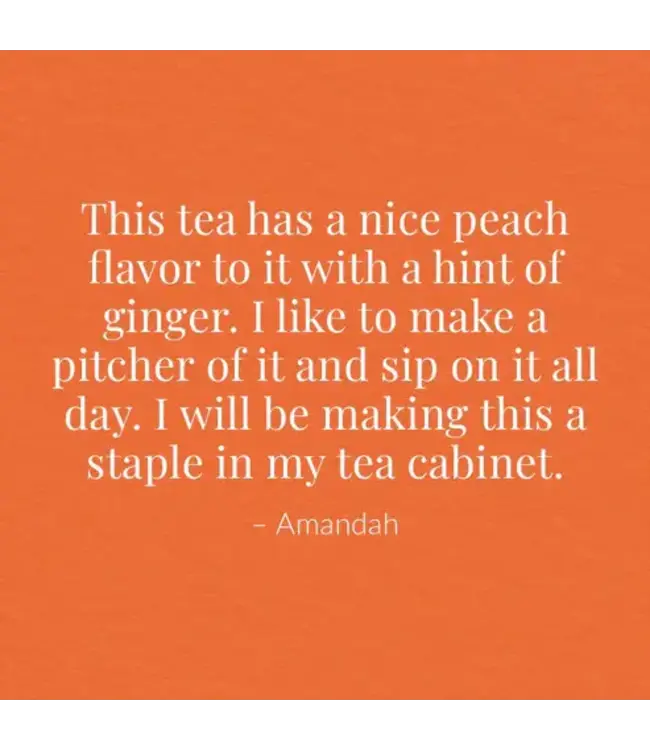 THE REPUBLIC OF TEA Ginger Peach Black Large Iced Tea Pouches