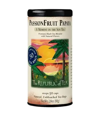 THE REPUBLIC OF TEA PassionFruit Papaya Black Tea Bags